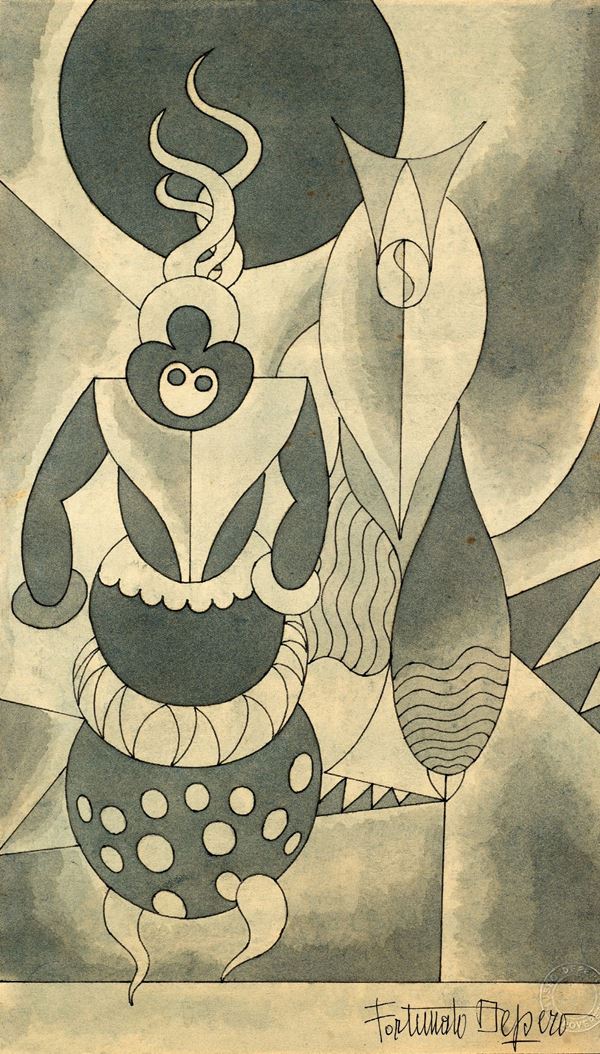 Fortunato Depero - Danzatori in caucciu