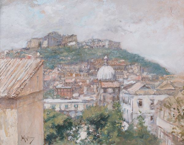 Vincenzo Migliaro - Veduta di Castel Sant'Elmo