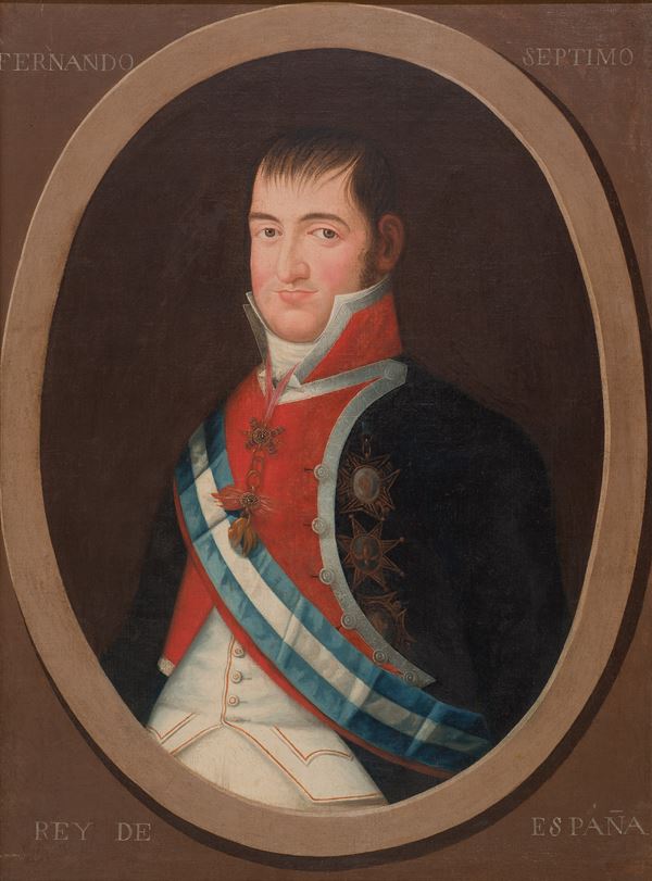 Spagna, inizi XIX secolo - Portrai of Ferdinando VII kinf of Spain