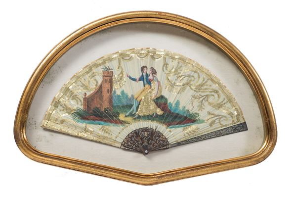 Napoli, inizi XIX secolo : Prezioso ventaglio  - Asta Antiquariato, Dipinti antichi e del XIX secolo - Blindarte Casa d'Aste