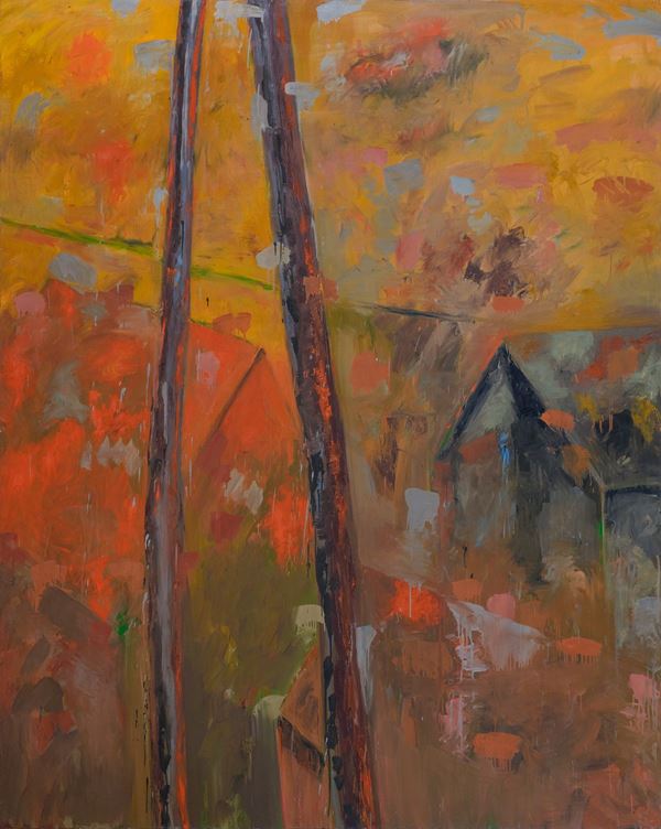 Aldo Runfola : Senza titolo  (anni '80)  - Olio su tela - Asta Arte Moderna e Contemporanea - Blindarte Casa d'Aste
