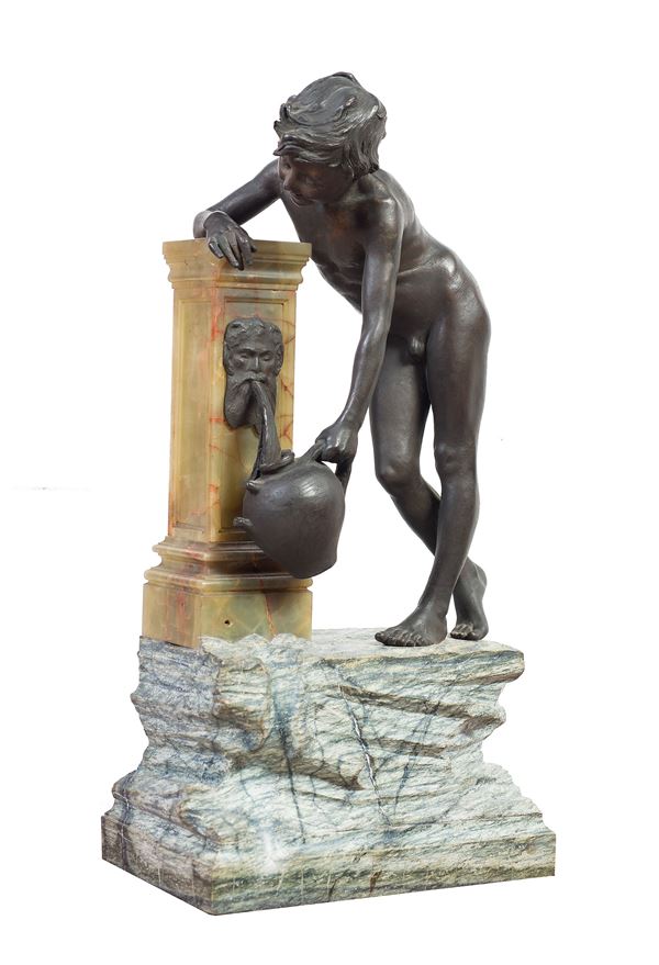 Alfonse Van Beurden - Ragazzo alla fontana