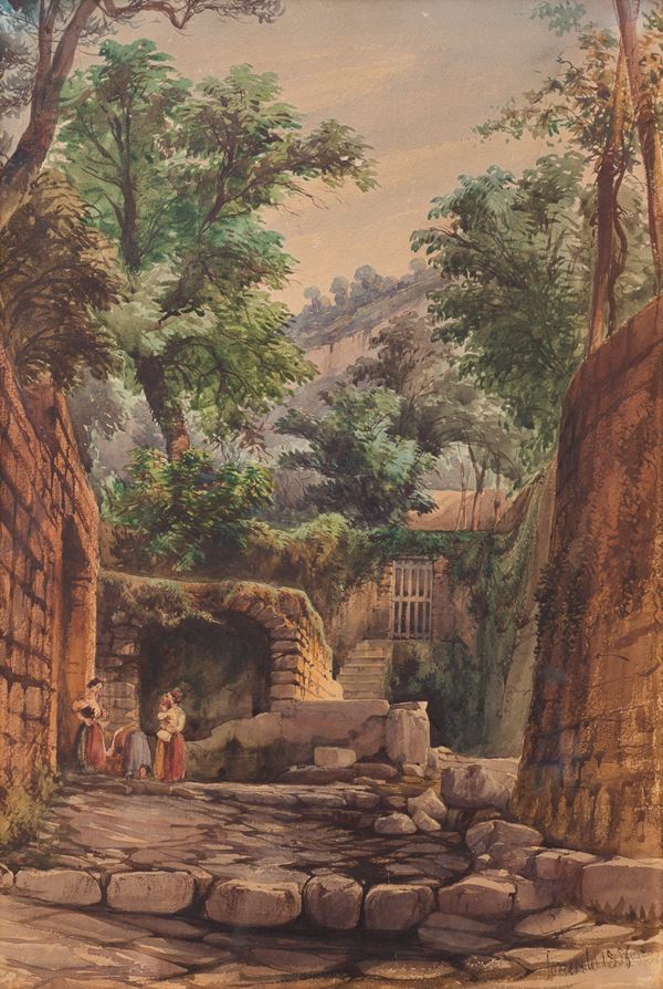Scuola napoletana, seconda met&#224; del XIX secolo - Sorrento