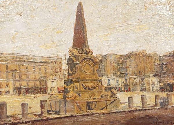 Attilio  Pratella - Obelisk of Piazza Mercato in Naples