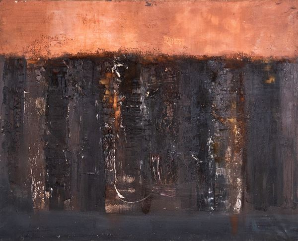 Sandro Luporini : La città  (1958)  - Oil on canvas - Auction Modern and Contemporary Art - Blindarte Casa d'Aste