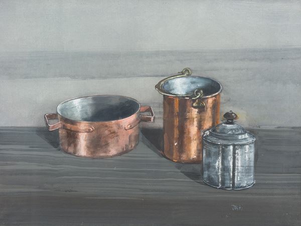 Alberto Sughi - Natura morta (gli oggetti della casa)