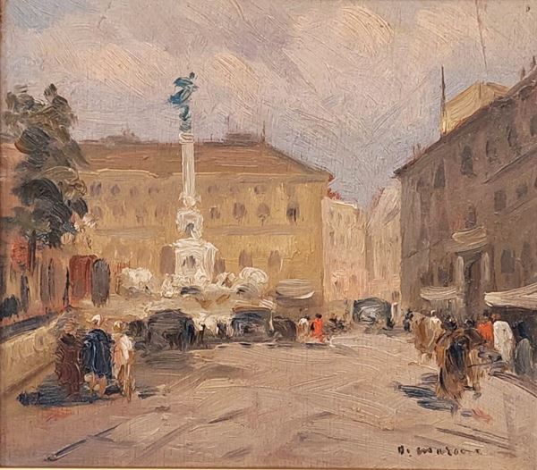 Francesco Di Marino (Napoli, 1892 - 1954) - Piazza dei Martiri 