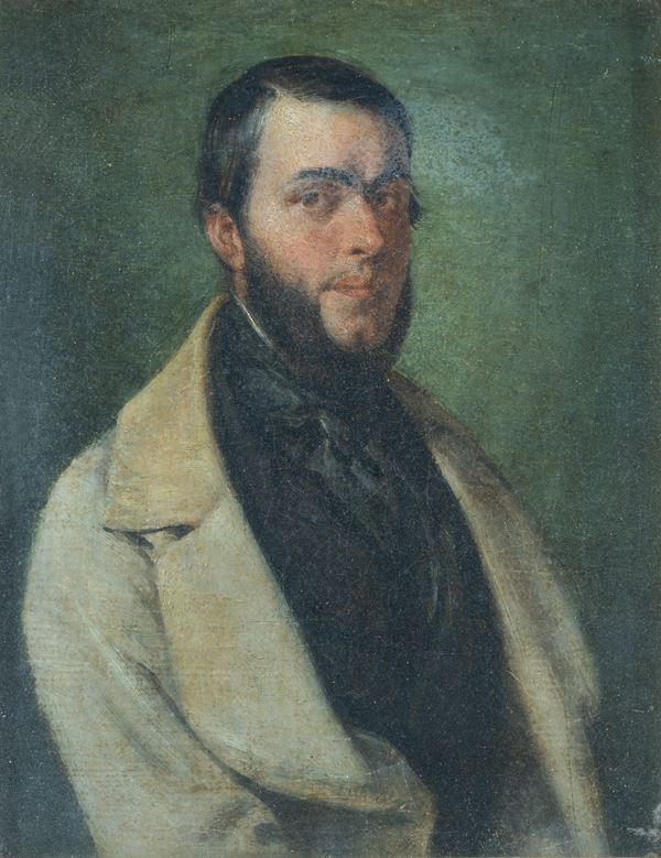 attribuito a Giacinto Gigante (Napoli 1806 - 1876) - Portrait ofconte di Siracusa (?)