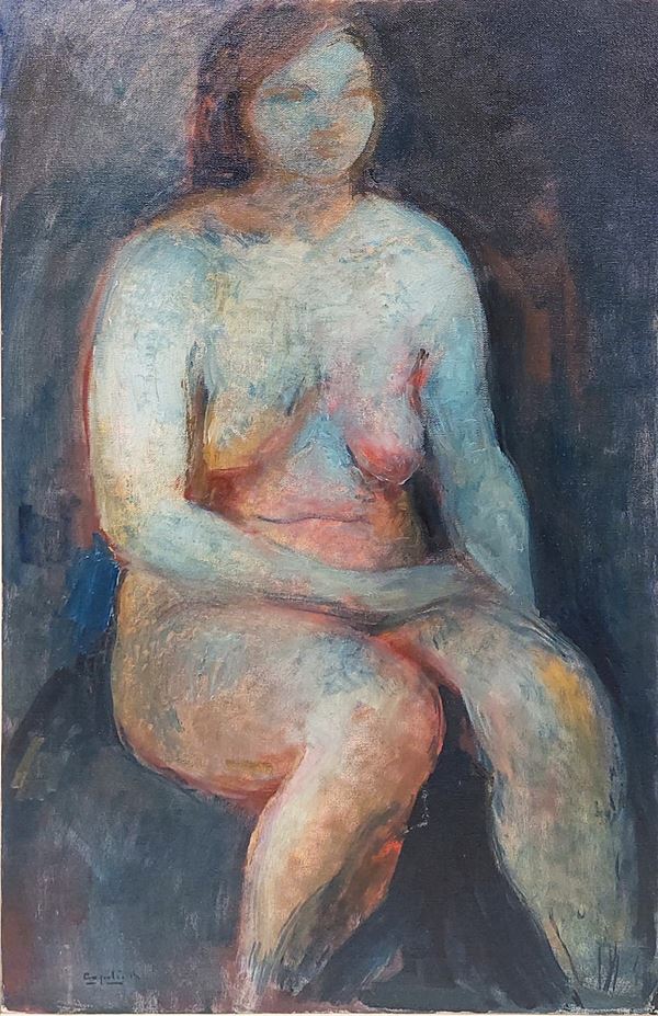 Rubens Capaldo (Parigi 1908 - Napoli 1987) - Nudo di donna