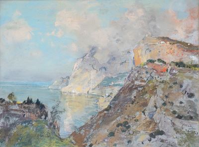Veduta di Capri, Marina Piccola