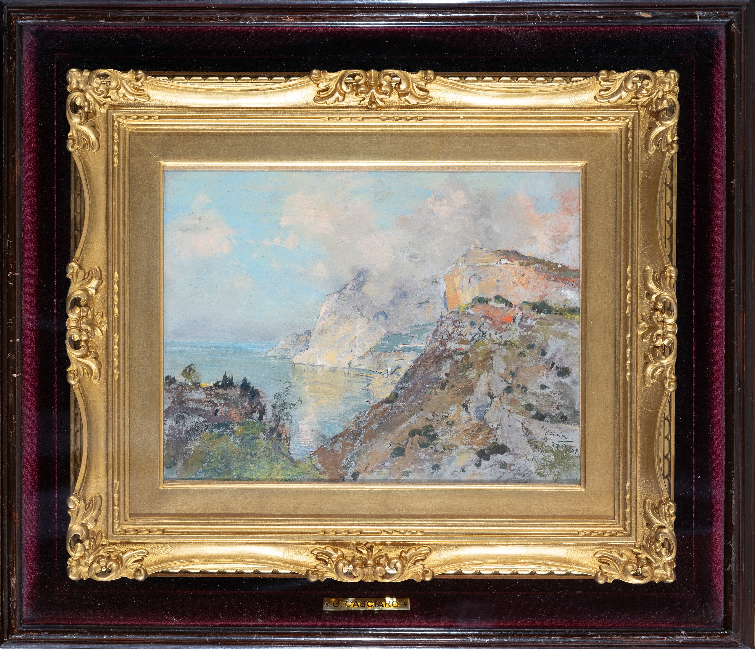 Giuseppe Casciaro - Veduta di Capri, Marina Piccola