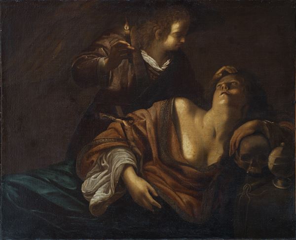 Ignoto pittore caravaggesco dell'Italia centrale (prima met&#224; del XVII secolo) - Maddalena in estasi