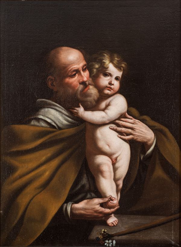 Andrea Vaccaro - San Giuseppe con Gesù bambino