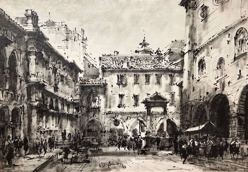 Milano: Loggia Piazza Mercanti