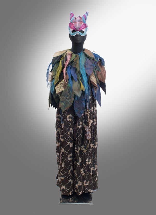 Teatro San Carlo: Fairy costume, women choir artists, and mask with hat