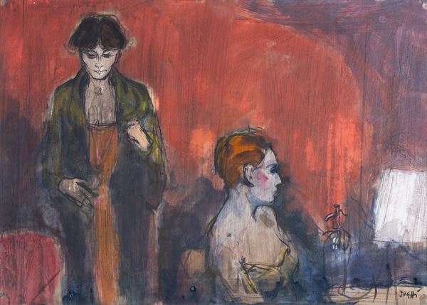 Alberto Sughi - Donne al caffè