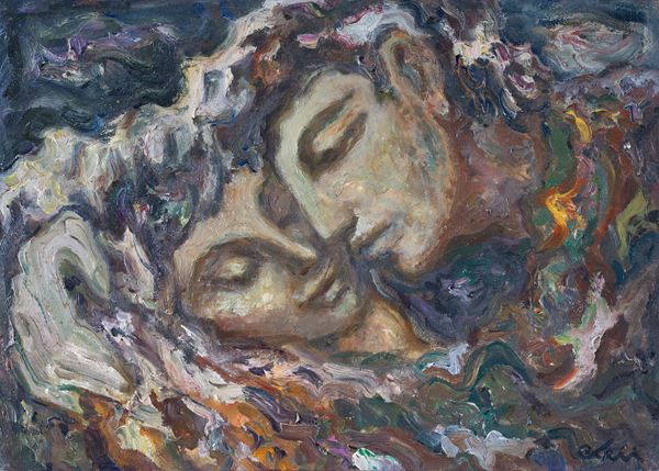 Carlo Levi : Senza titolo   - Olio su tela - Asta Arte Moderna e Contemporanea - Blindarte Casa d'Aste