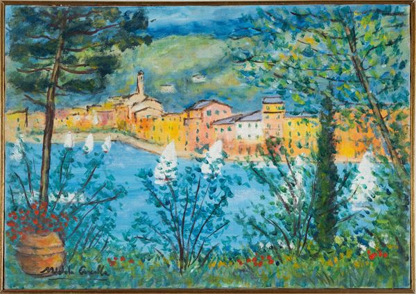 Michele  Cascella - Veduta di Portofino