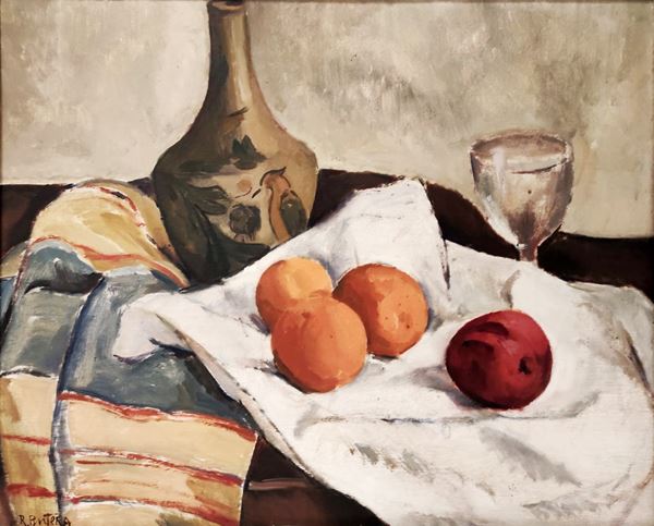 Remigio  Butera : Senza titolo  - Olio su tavola - Asta Arte Moderna e Contemporanea - Blindarte Casa d'Aste