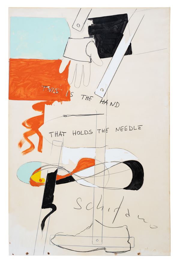 Mario Schifano - This is the hand that holds the needle