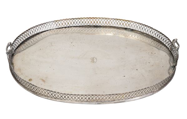 Firenze, 1830 ca. - Representative tray in silver 