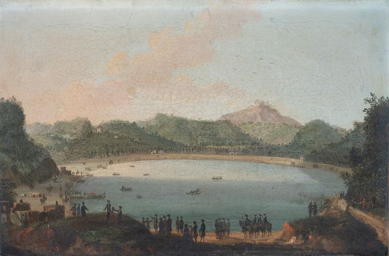 Veduta del Lago d'Averno presso Napoli