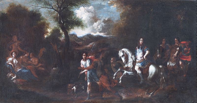 L'incontro di Numa Pompilio con la ninfa Egeria e le sorelle