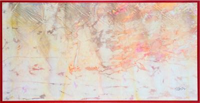 Itami Shimamoto Selection 04, acquerello e inchiostro su tessuto