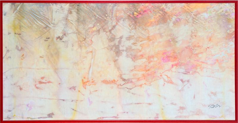 Itami Shimamoto Selection 04, acquerello e inchiostro su tessuto