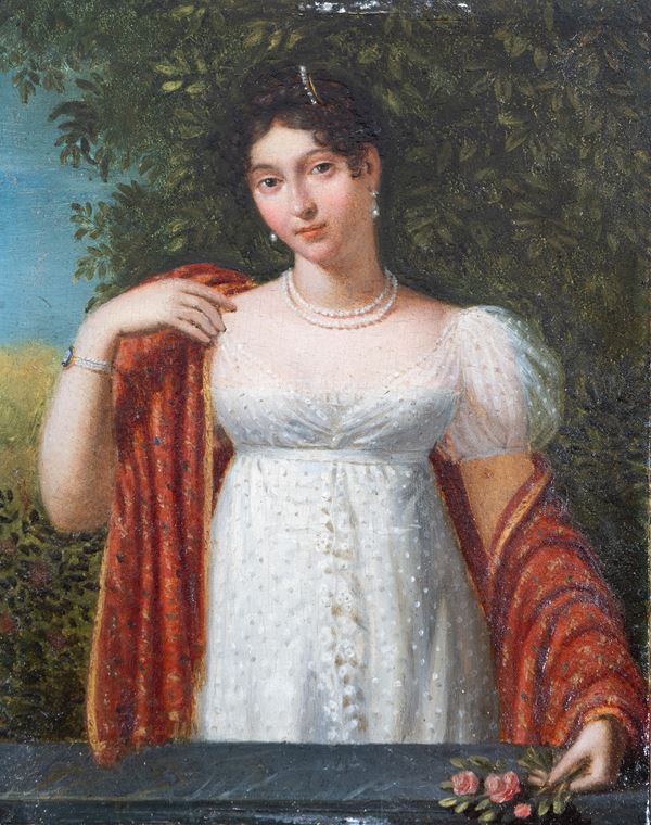 Pittore ritrattista napoletano, inizi XIX secolo - Portait of Paolina Bonaparte