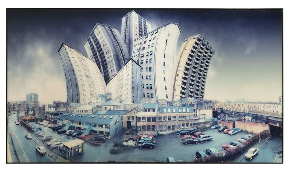 Giacomo Costa : Complesso abitativo n.1  (2000)  - Cibachrome su plexiglass e silicone - Asta Arte Moderna e Contemporanea - Blindarte Casa d'Aste