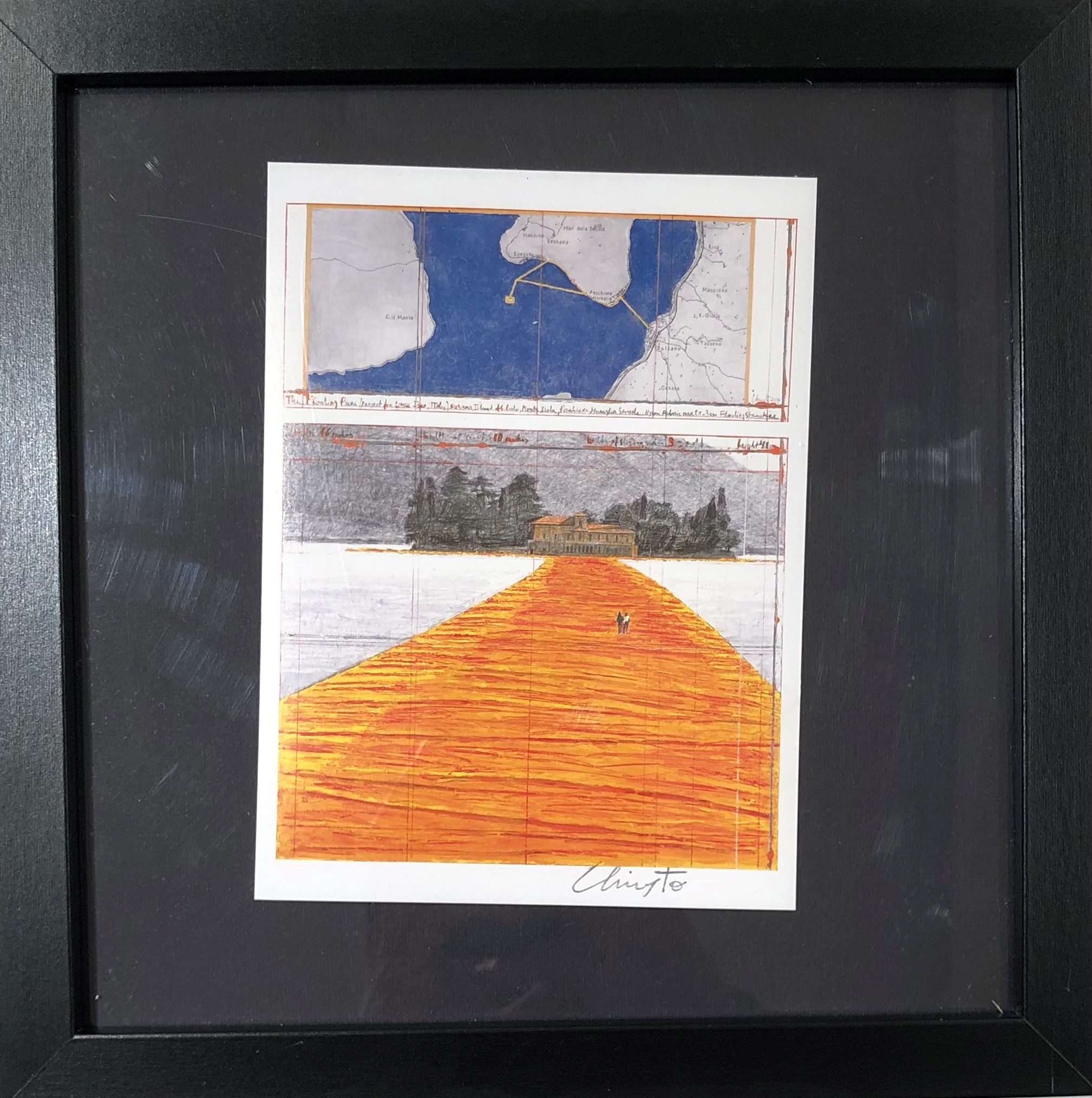 Christo - Lotto Unico Composto da N.4 Opere ("the Floating Piers", Project For Lake Iseo)