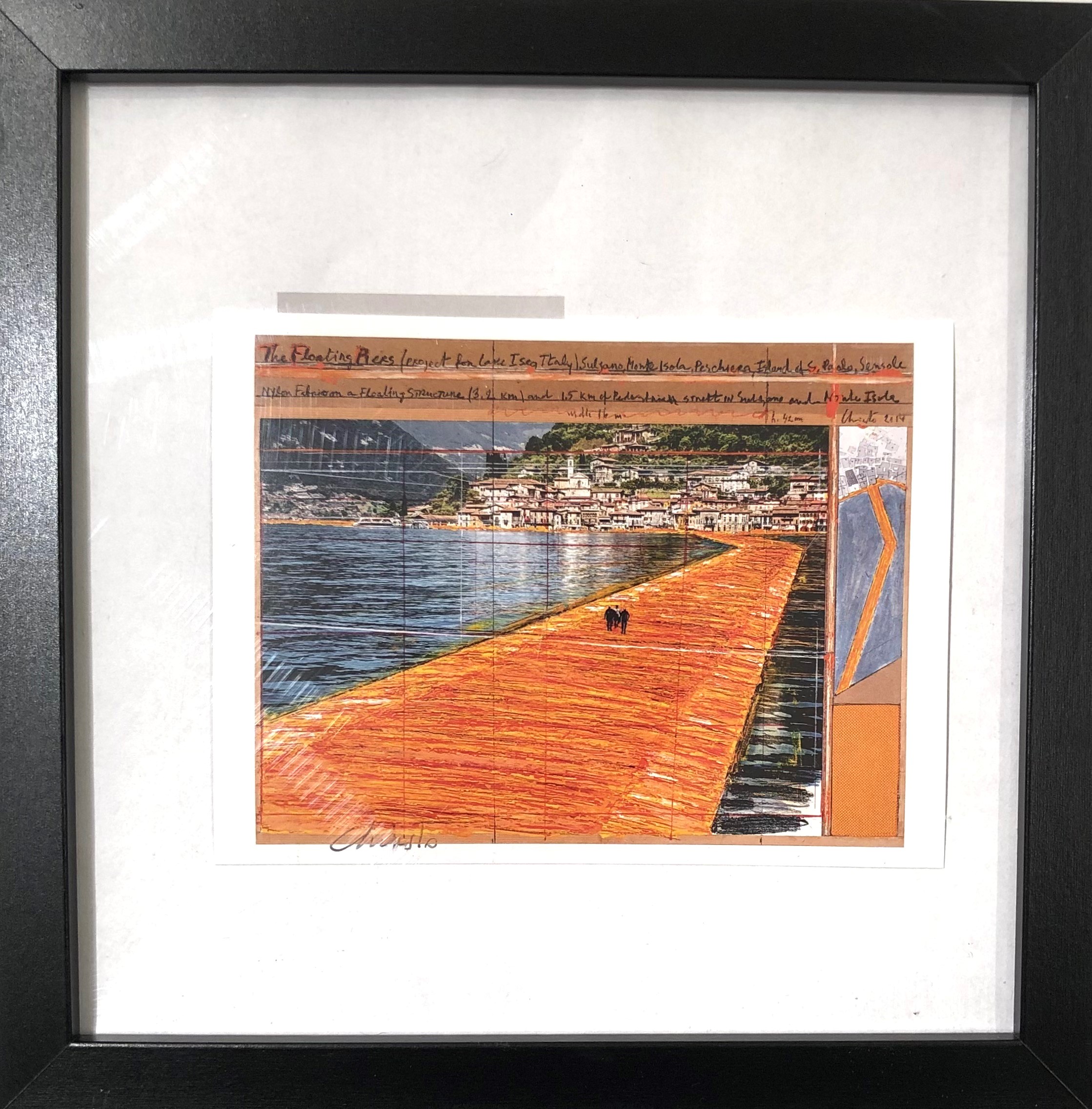 Christo - Lotto Unico Composto da N.4 Opere ("the Floating Piers", Project For Lake Iseo)