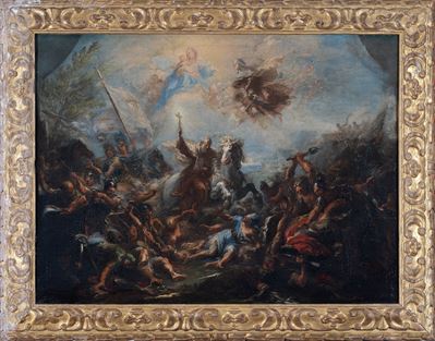 San Domenico di Gesù Maria nella Battaglia di Praga Contro i Protestanti,1708