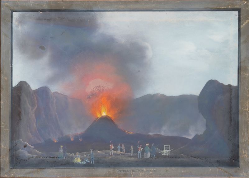 Interno del Vesuvio, 1844