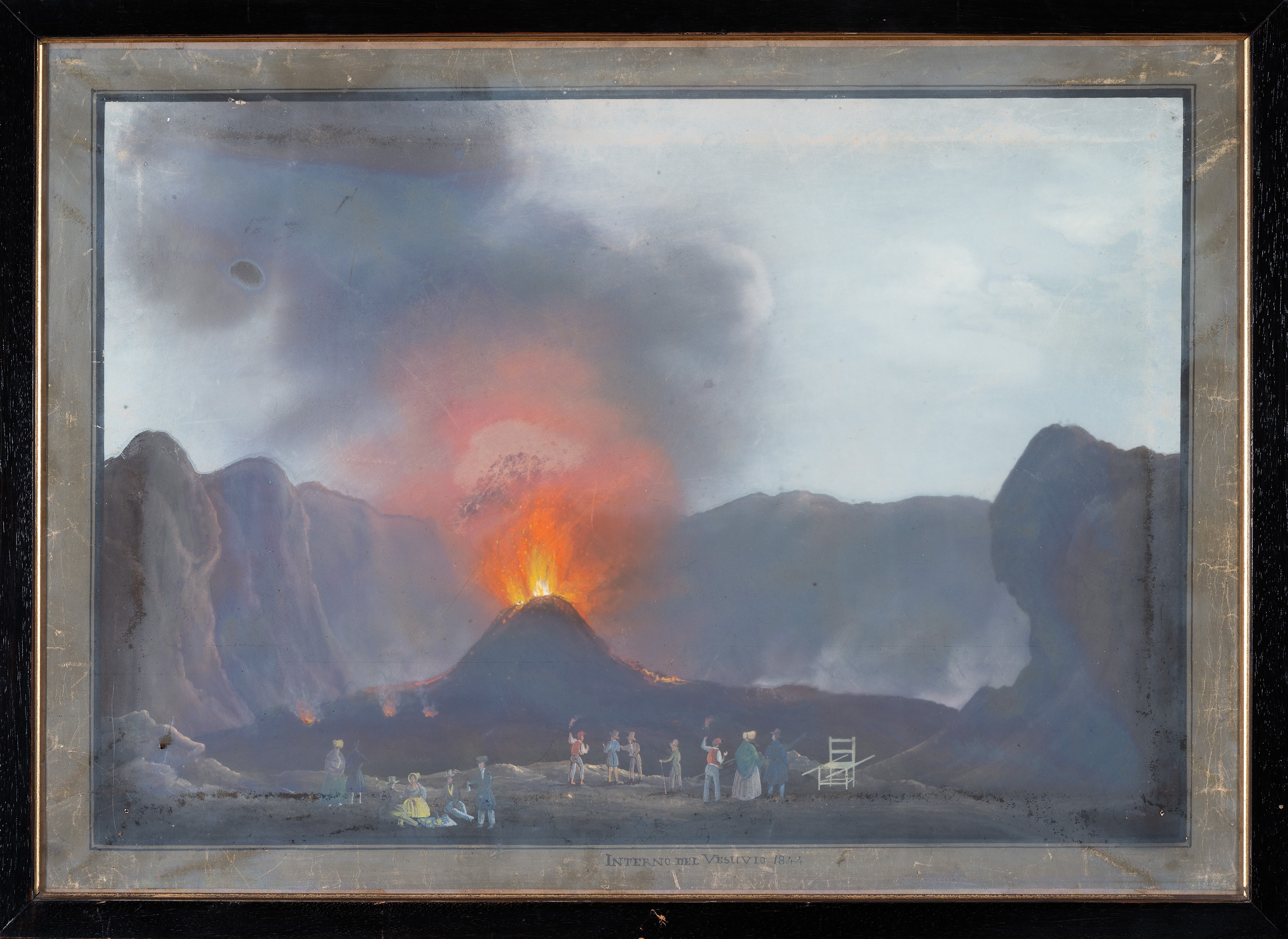 Interno del Vesuvio, 1844