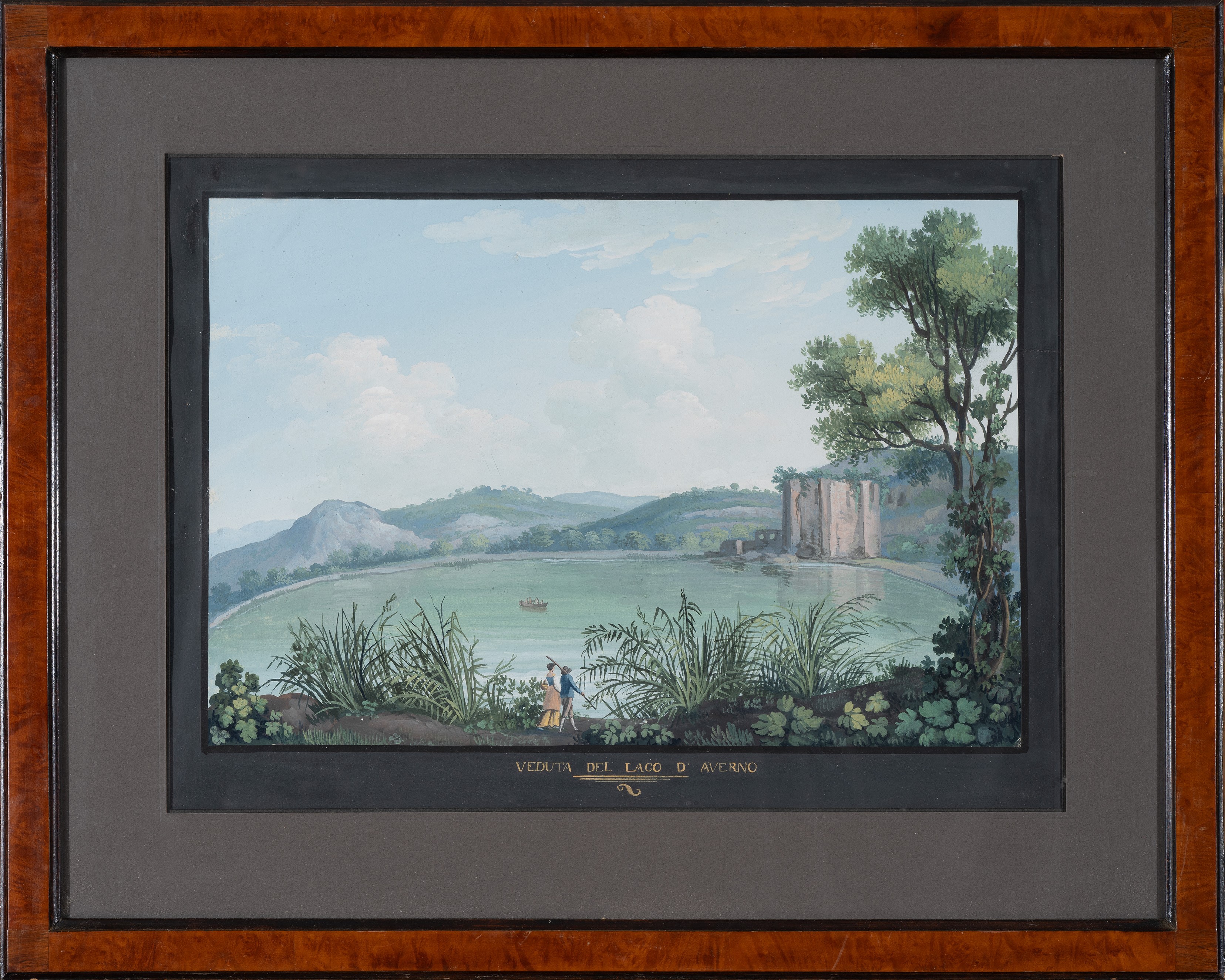 Veduta del lago d'Averno