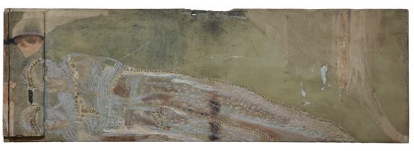 Bruno Ceccobelli : Capo e buona speranza  (1986)  - Chiodi, chiave e tempera su ferro - Asta Arte Moderna e Contemporanea - Blindarte Casa d'Aste