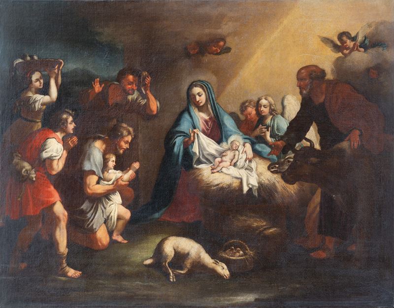 Scuola di Francesco Solimena (canale di Serino 1657–1747 Barra) - Natività