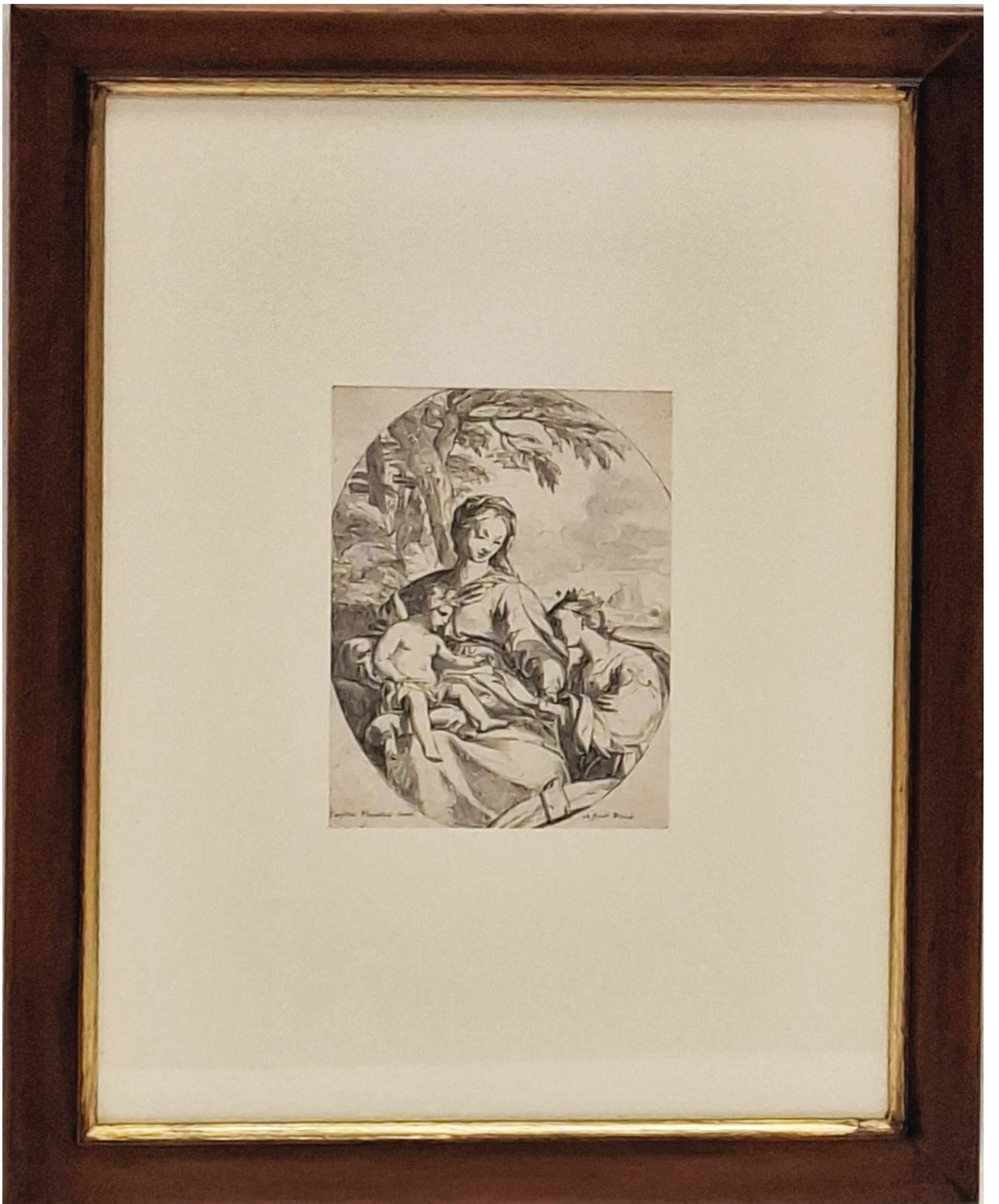 a) Luigi Calamatta (Civitavecchia 1801 - Milano 1869) La Madonna della Seggiola; b)da Filippo Lip...