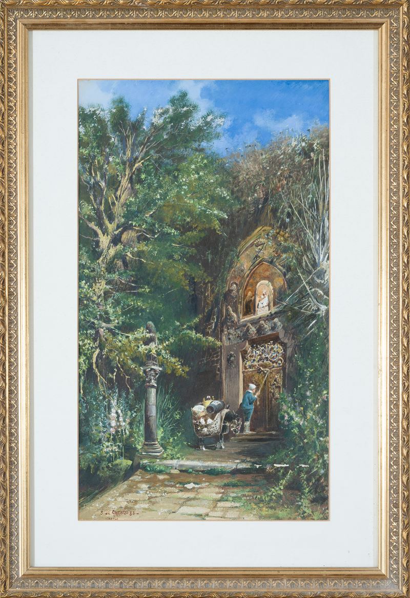 Ingresso in una chiesetta di campagna