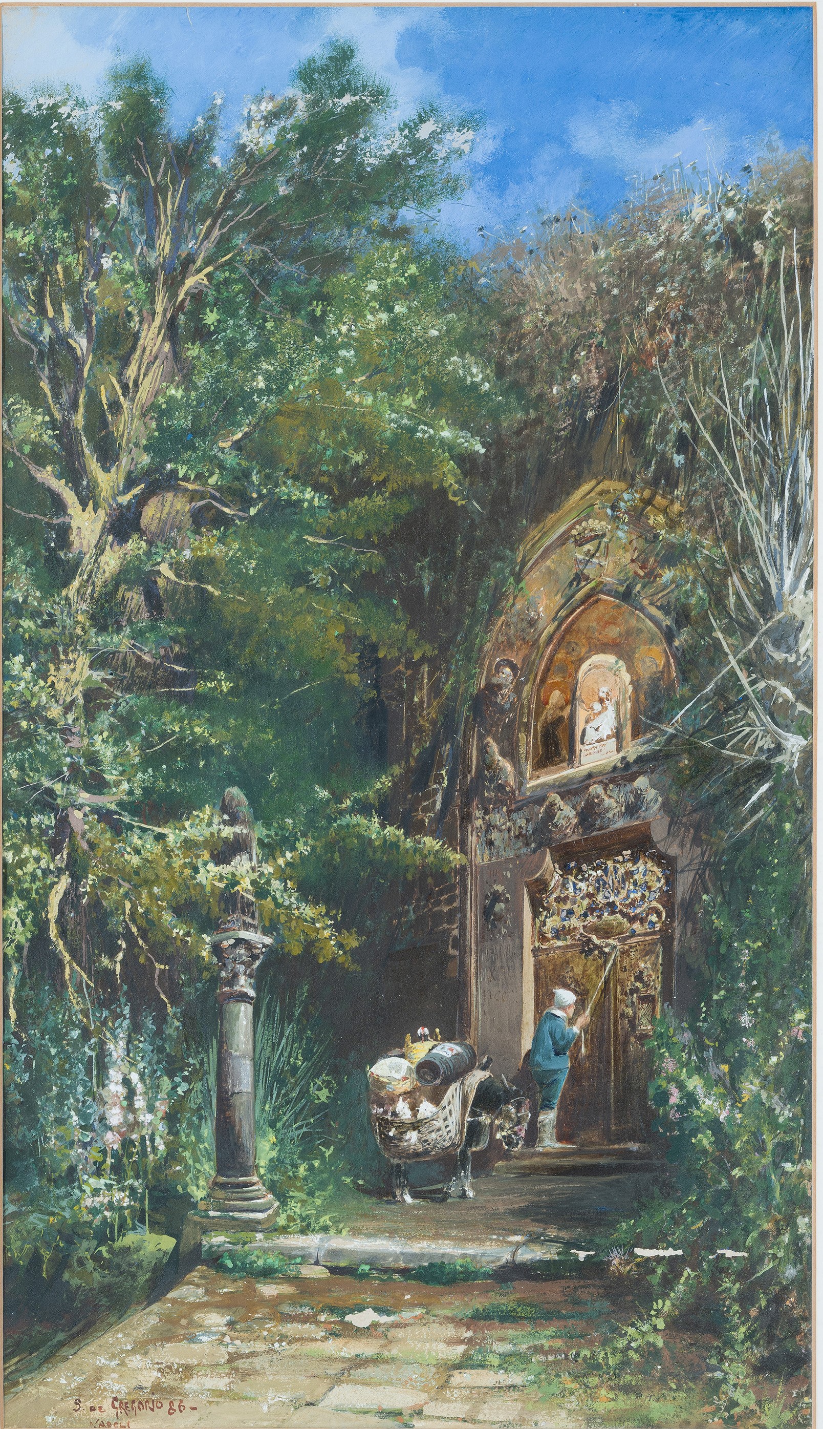 Ingresso in una chiesetta di campagna