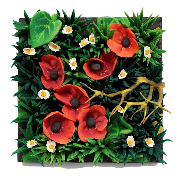 Piero Gilardi : Papaveri  (1991)  - Polyurethane foam - Auction Modern and Contemporary Art - Blindarte Casa d'Aste