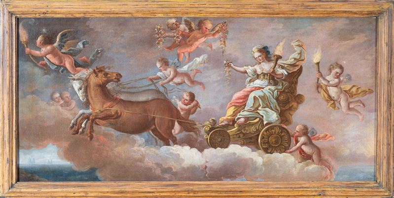 Scuola Napoletana, XVIII Secolo - Aurora che Traina il Carro Dell'alba