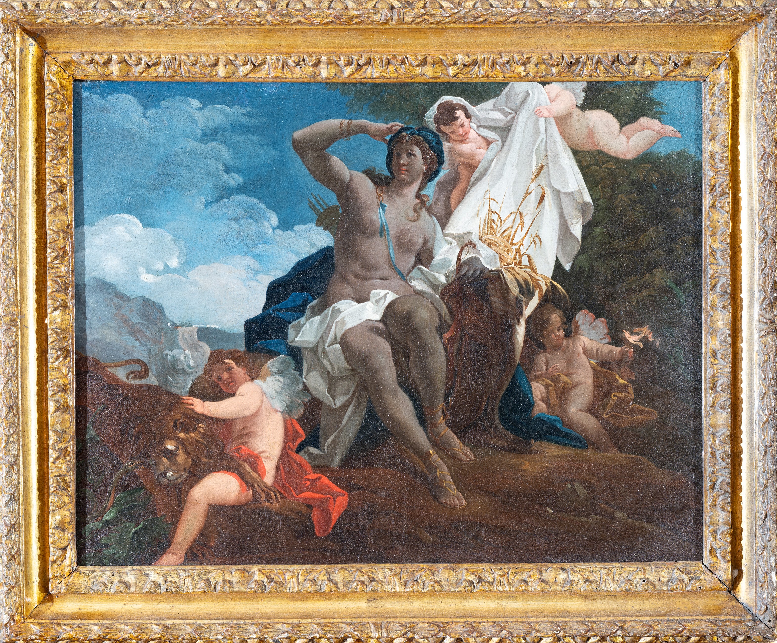 Cerchia di Corrado Giaquinto (molfetta, 1703 – Napoli, 1766) - Allegoria Dell'africa