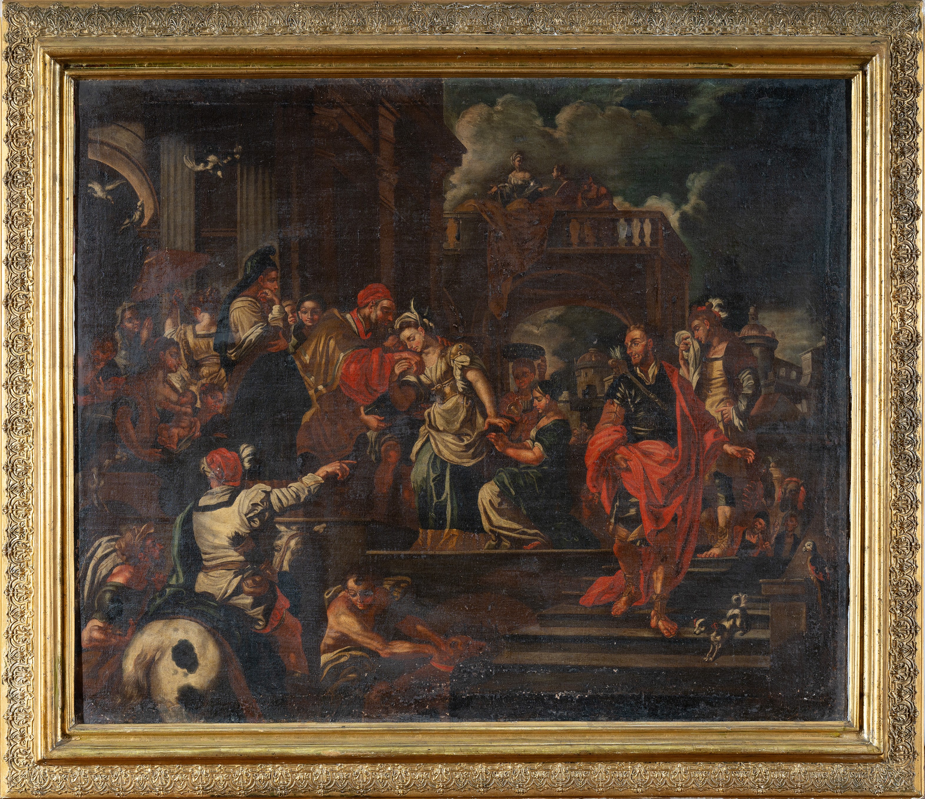Scuola di Francesco Solimena (canale di Serino 1657–1747 Barra) - Salomone e la Regina di Saba