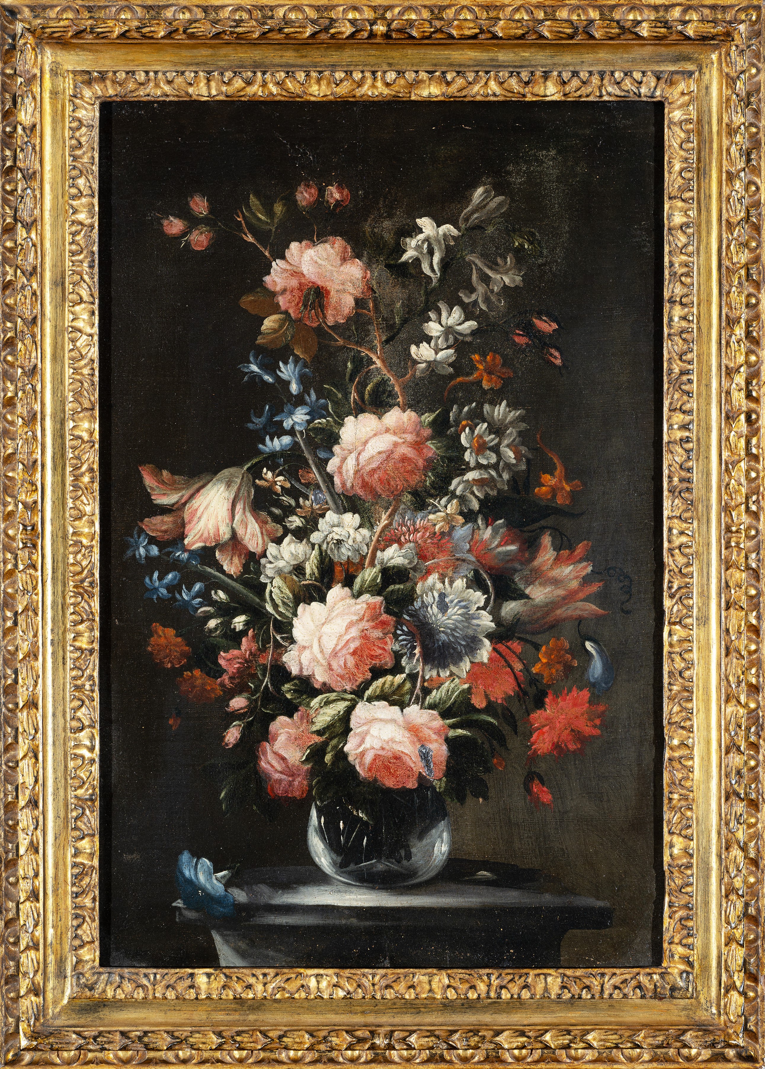 Attribuito a Giacomo Recco (napoli 1603 – Prima del 1653) - Vaso con Fiori