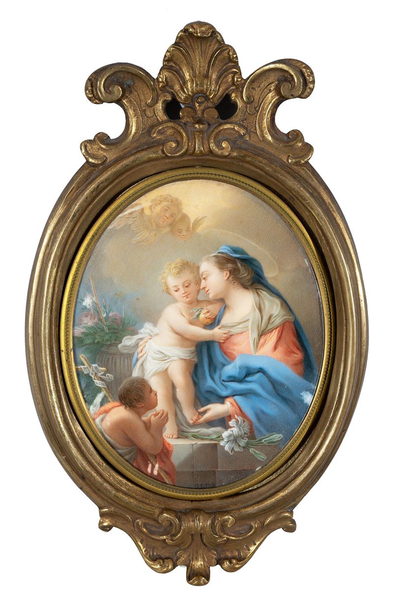 Gennaro Ruo (napoli, 1812-1884) - Madonna con Bambino
