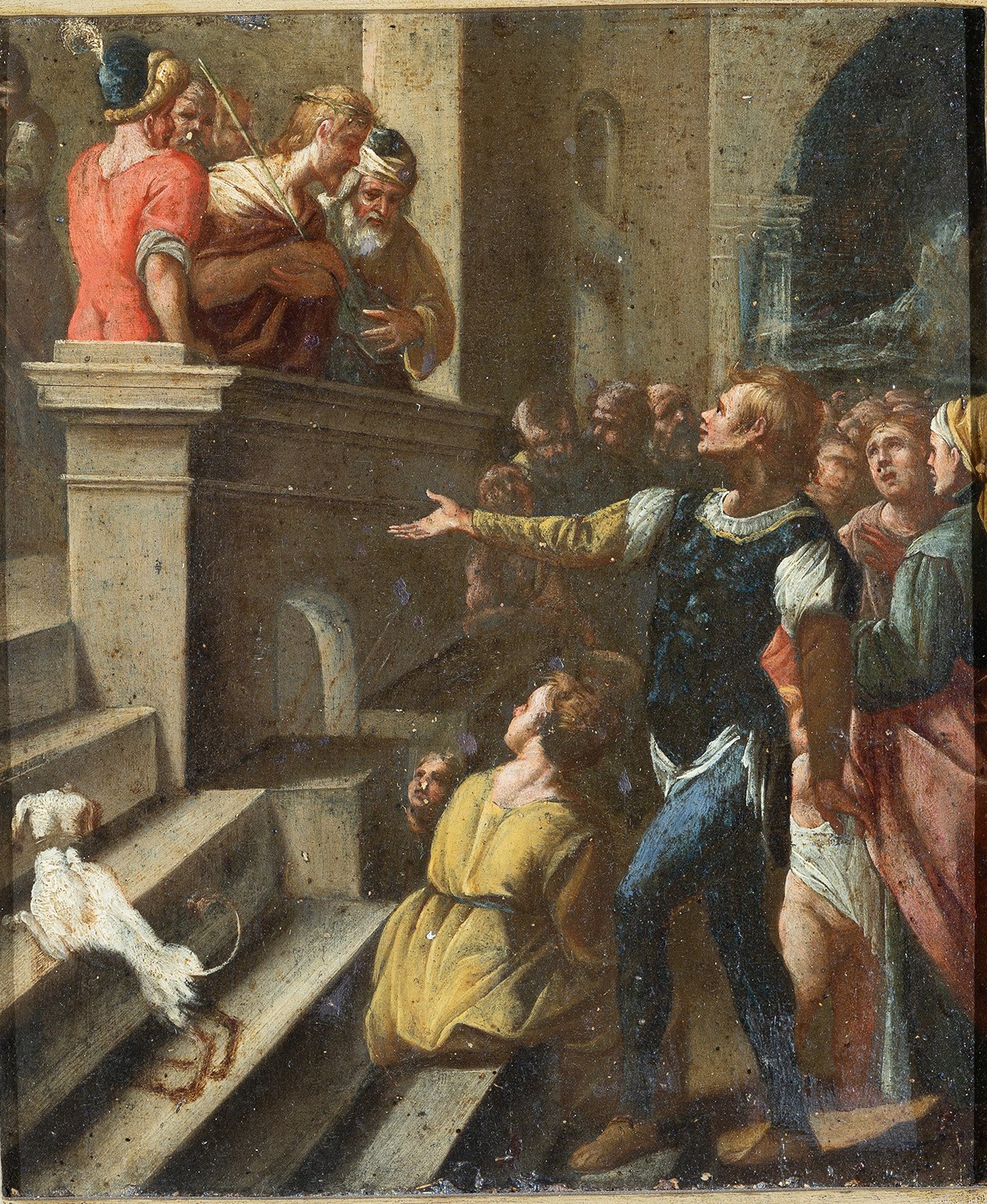 a) Ecce homo; b) Bozzetto per scena storica