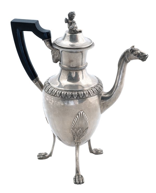 Napoli, 1810 ca - Silver coffee pot